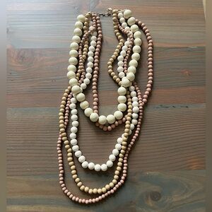 Multi-Strand Beaded Summer Necklace